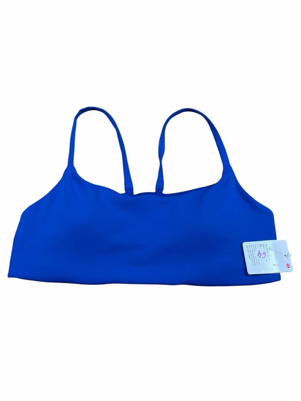 NWT Lululemon Wunder Train Strappy Racer Bra *A/B Cup (Beach Ball Blue) Size 10